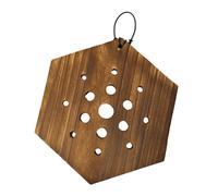 Générique Jardinière Murale Suspendue en Forme de Fougère Corne de Cerf, Accessoire Léger pour Mousse de Sphaigne, Gain de Place, Cadre en Bois Polyvalent, Hexagonal