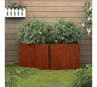 Générique Jardinières 2 pcs 49x47x46 cm Acier corten,Jardinage,Pots & Cache-Pots,821552