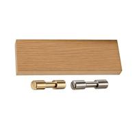 Générique Jeu de Vis pour Manche de Couteau en Acier Inoxydable et Laiton avec Plaquettes en Bois Naturel, Fixation Précise et Serrage Sécurisé pour Fabrication de Couteaux Artisanaux