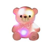 Générique Jouet en Peluche Ours Lumineux - Animal en Peluche Lumineux coloré, Animal Doux pour avec veilleuse LED pour Adultes, Maison, Salon, Chambre à Coucher, canapé, crèche, Bureau