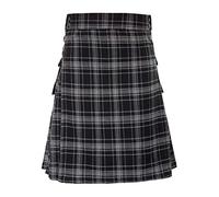 Générique Kilt Ecossais Homme Tartan Utility Kilts for Men TartanKilt avec Bretelles et Grandes Poches Cargo