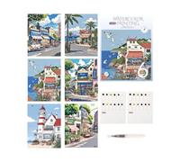 Générique Kit d'aquarelle 12 couleurs, carnet avec pinceau