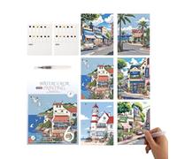 Générique Kit d'aquarelle 12 couleurs, carnet avec pinceau