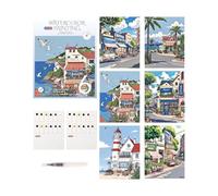Générique Kit d'aquarelle 12 couleurs, carnet portable pratique