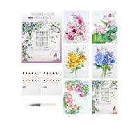 Générique Kit d'aquarelle 12 couleurs, carnet portable pratique