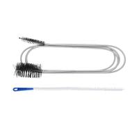 Générique Kit de 2 Brosses de Nettoyage Flexibles pour Retirer Cheveux et Saletés Outil Facile pour Canalisations et Cuisines pour Évier en Nylon et Acier Inoxydable