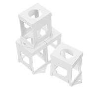 Générique Kit de 4 Supports de Montage sur Rail Din en Plastique Blanc pour Interrupteurs à Bouton-poussoir 22 Mm, Résistant à L'usure, Fiable pour Usage Domestique et Bureau