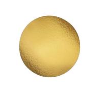Générique Kit de 5 Supports à Gâteaux Ronds Ø 30 cm -Epaisseur 1.5 mm - Carton Réversible Doré & Argent - Grand Plateau Gâteau XXL - Disque Dessous de Pâtisserie - Socle - Cake Board