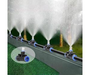 Generique Kit De Brume Refroidissement Modulaire Réutilisable for Toit/logement | Débit d'eau Réglable(2362inch/60m/197ft)