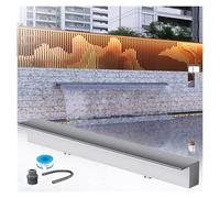 Générique Kit de Cascade avec Tuyau ondulé pour extérieur, kit de Sortie encastrée pour Cascade Murale à Monter soi-même, Fontaine de Jardin et Jet d'eau pour la décoration de ruisseau et de terrasse