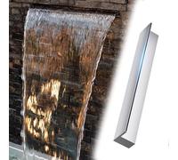 Générique Kit de Cascade et déversoir pour Bassin, Comprenant Un Tuyau ondulé Robuste, Une Fontaine Murale et Un déversoir encastré pour Piscine Hors Sol extérieure, Une