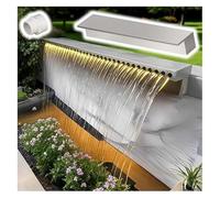 Générique Kit de Cascade pour Bassin, Tuyau ondulé Robuste, Fontaine Cascade pour Jardin et hôtel - Cascade de 130 cm avec Kits de raccordement de tuyaux, Rideau d'eau dé