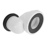 Générique Kit de Déplacement de Toilettes Conception Mur Épais en Abs Blanc et Drainage Rapide, Accessoire Anti-rouille pour Installation Facile de Systèmes de Drainage
