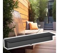 Générique Kit de déversoir de Cascade avec Tubes ondulés pour extérieur, (Fontaine à déversoir de Cascade en Acier Inoxydable 304 pour Jardin/Piscine, Tailles Personnalisables de 10 à 80 Pouces, élém