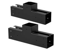 Générique Kit De Support en T À 3 Voies 4x4 | Té 3 voies, bois 4x4, coin traversant surélevé, kit, for pergola/poteau de clôture