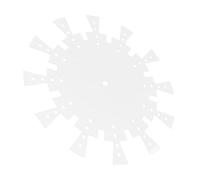 Générique Kit horloge 30 cm en acrylique transparent, gabarit circulaire pour travaux de bricolage et décoration murale, utilisable par débutants et experts, 1 set