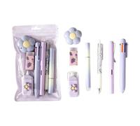 Générique Kit Papeterie Pour Filles Avec Gomme, Ruban Correcteur Et Cutter