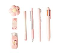 Générique Kit Papeterie Pour Filles Avec Gomme, Ruban Correcteur Et Cutter