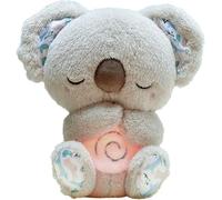 Générique Koala Qui Respire pour Adulte - Peluche Lumineuse avec Musique Apaisante et Lumière Douce sur Le Ventre, (Gris)