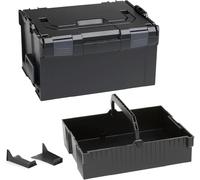 Générique L-BOXX 238 noire avec insert suspendu - Boîte à outils modulable pour rangement et transport d'outils