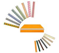 Générique Lambrequin Plat de Remplacement pour Store Banne, Tissu Bord Rectangulaire Droit de Rechange Volant Auvent, Toile Cantonnière Anti-UV Polyester pour Balcon Jardin Café(Orange,700cm)