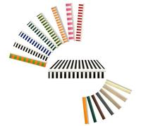 Générique Lambrequin Plat de Remplacement pour Store Banne, Tissu Bord Rectangulaire Droit de Rechange Volant Auvent, Toile Cantonnière Anti-UV Polyester pour Balcon Jardin Café(Noir Blanc,460cm)