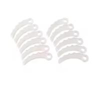 Générique Lame de Rechange en Nylon, Compatible avec Makita, Tondeuse à Gazon 198426-9 | Lame en nylon blanc à ajustement direct, durable et sûre for UR101C, UR201C(Only blade*12 piece)
