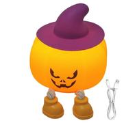 Générique Lampe d'Halloween Lampe Fantôme Portable Rechargeable USB Colorée
