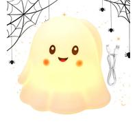 Générique Lampe Halloween Décoration Fantôme Mignon Coloré Rechargeable USB