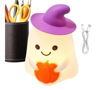 Générique Lampe Halloween Décoration Fantôme Mignon Coloré Rechargeable USB