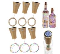 Générique Lampes Bouteille De Vin 6 Pièces Déco Extérieure Étanche DIY LED
