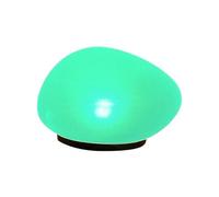 Générique Lampes solaires Galets Jardin éclairage extérieur Verre Transparent pour terrasse Cour luminaires décoratifs paysagers aux intempéries veilleuses Modernes sans Fil (White3, 14.5X8.5CM)