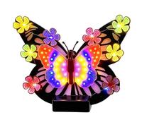 Générique Lampes Solaires Papillon | Guirlande LED Métal Imperméable Papillon - Décoration Murale d'Extérieur,Pour Entrée Cour Balcon Terrasse Portail Mur Arrière-Cour