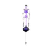 Générique Lampes Solaires Squelette Panneau Figurine 3D Faux Os Humain | Lampes LED Halloween Extérieures Pour Arbustes Arrière-Cour Chemin Fête Garage Cimetière Jardin Bord De Route