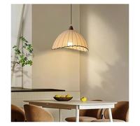 Générique Lampes suspendues rétro japonaises en tissu de lin, lustres plafond for salle à manger, luminaires chambre coucher,lampe suspendue