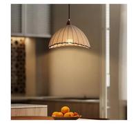 Générique Lampes suspendues rétro japonaises en tissu de lin, lustres plafond for salle à manger, luminaires chambre coucher,lampe suspendue