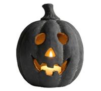 Générique Lanterne de d'halloween, Bougie de Statue de Noire | Sculpture noire en résine de d'Halloween, pour bureau, chambre à coucher, couloir, maison hantée