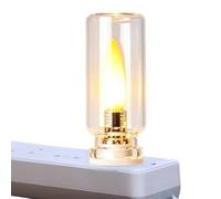 Générique LED Flame Light, Warm Small Realistic Flame, Candle Ambient Lamp | Plug In Wall Light For Home Living Room Bedside Table Desk Nightstand