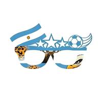 Générique Les lunettes de spectateurs enthousiastes présentent des lunettes de fête à thème à de drapeau lumineux, parfaites pour les de sport et les de tournois d ' événements