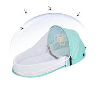 Générique Lit De Enfant Lit bébé Respirant en Lin et Coton avec Filet | Berceau Léger Avec Pour Bébés 0-18 Mois Maison Salon Chambre Visites Familiales Camping Extérieur Voiture