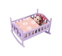 Générique Lit de - Mobilier en Bois | Lit de avec Set de Literie,pour Filles Garçons Jeu de Rôle Maison Crèche Salle de Jeu Fête d'Année