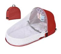 Générique Lit de Portable Lit bébé Respirant en Lin et Coton avec Filet | Couchette De Lavable Pour Bébés 0-18 Mois, Hôtel, , Camping, Extérieur, Chambre