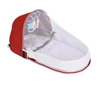 Générique Lit de Portable Lit Pliable Respirant en Lin Et Coton avec Filet | Berceau Léger Avec Pour Bébés 0-18 Mois, Hôtel, , Camping, Extérieur, Chambre