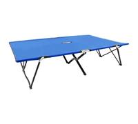 Générique Lit Double de Camping Pliable 2 Places, Chaise Longue en Acier antirouille avec Cadre surélevé, supporte 240 kg, Tissu Polyester 600D résistant à l'eau pour Camping en extérieur
