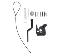 Générique Loquet de portail robuste en acier au carbone avec levier gravité, vis de montage, pour portail coulissant extérieur et porte de poulailler