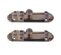 Générique Loquet de porte en alliage de zinc 2 pièces avec anneau de traction, serrure coulissante facile à monter, sécurité renforcée pour portes de garage et salle de bain