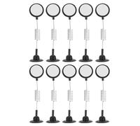 Générique Lot de 10 Clips Doubles en Plastique et Acier Noir, Pince à Étiquettes Robuste pour Affichage de Prix, pour Signalisation de Produits en Magasin