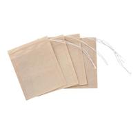 Générique Lot de 100 Sachets de Thé Vides à Cordon en Papier Filtre Alimentaire, 6x8 Cm, Faciles à Remplir et Portables pour Thé en Poudre et Herbes en Vrac