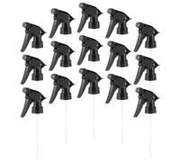 Générique Lot de 15 Buses de Pulvérisation Noires 28/400 pour Flacon Pulvérisateur Standard Usage Jardin Maison Polypropylène Réutilisable Compatible Pulvérisateur à Gâchette