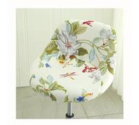 Generique Lot de 2/4/6 Housse Couverture de Tabouret de Bar avec Dossier Imprimée Extensible Housse de Tabouret de Bar Incurvé pour Bar Tabouret Haute Protecion de Chaise de Salle a Manger(A1,6PCS)